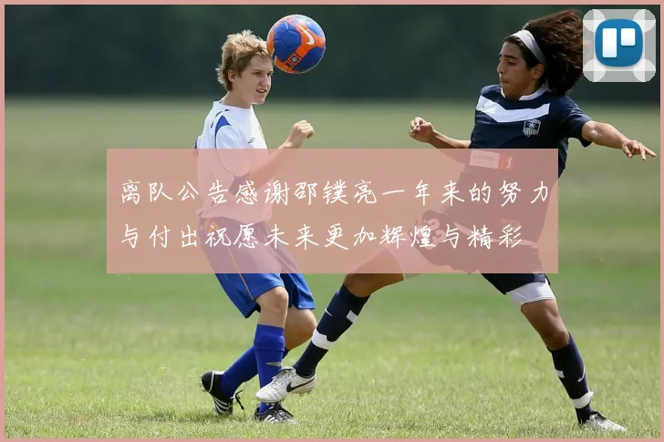 离队公告感谢邵镤亮一年来的努力与付出祝愿未来更加辉煌与精彩